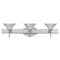 Besa Lighting Kona Vanity, White Starpoint, Satin Nickel Finish, 3x40W Halogen 3SW-282453-SN - alternate 1